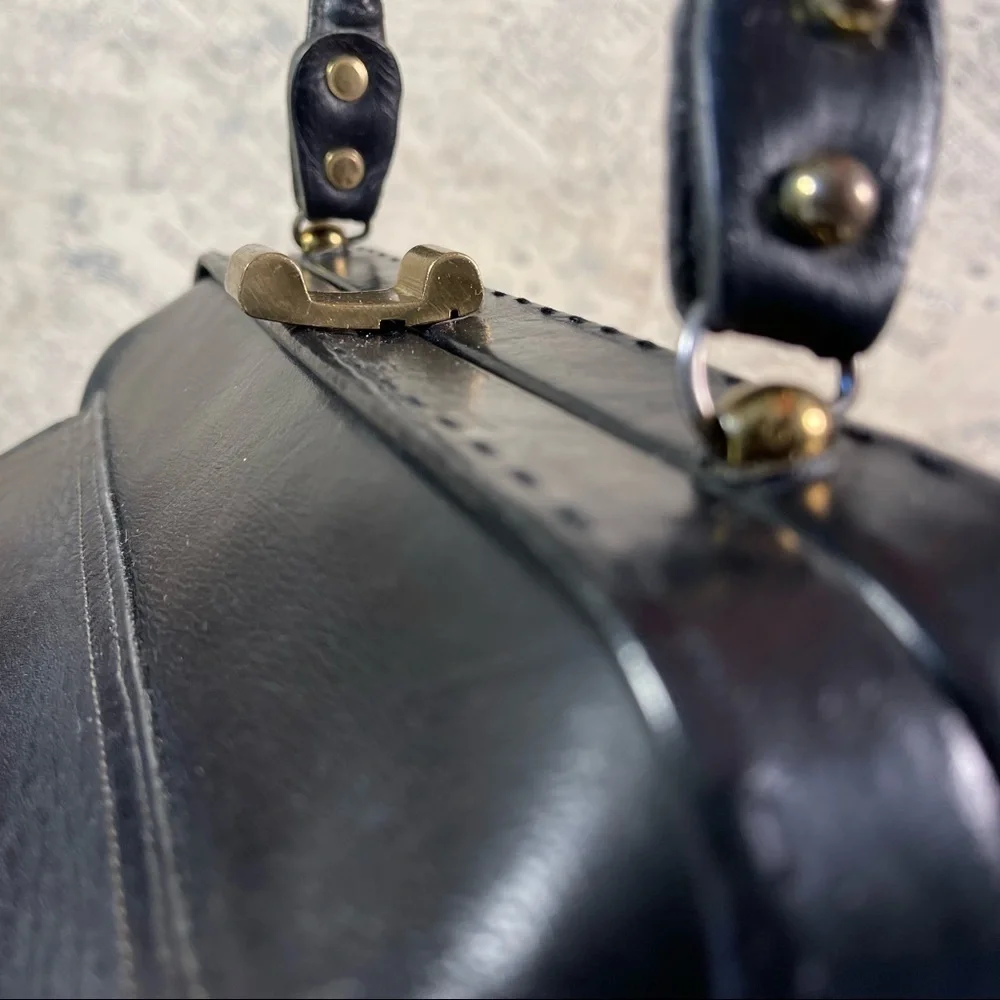 Vintage Ronay for Joseph Magnin Store Handbag Leather Purse Retro Structured Bag